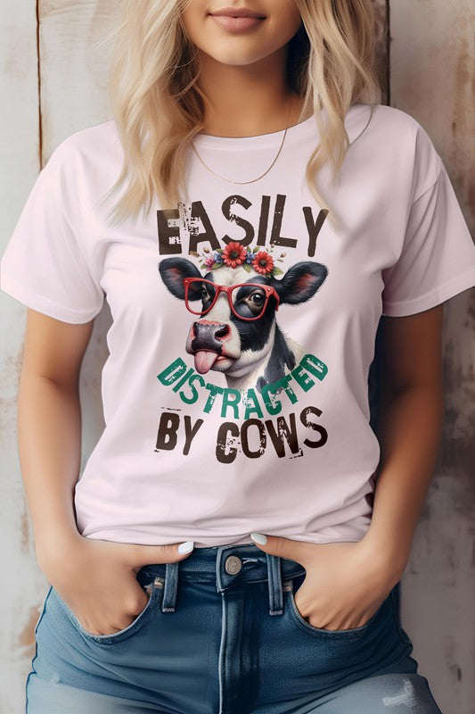 Easily Distracted by Cows Tee